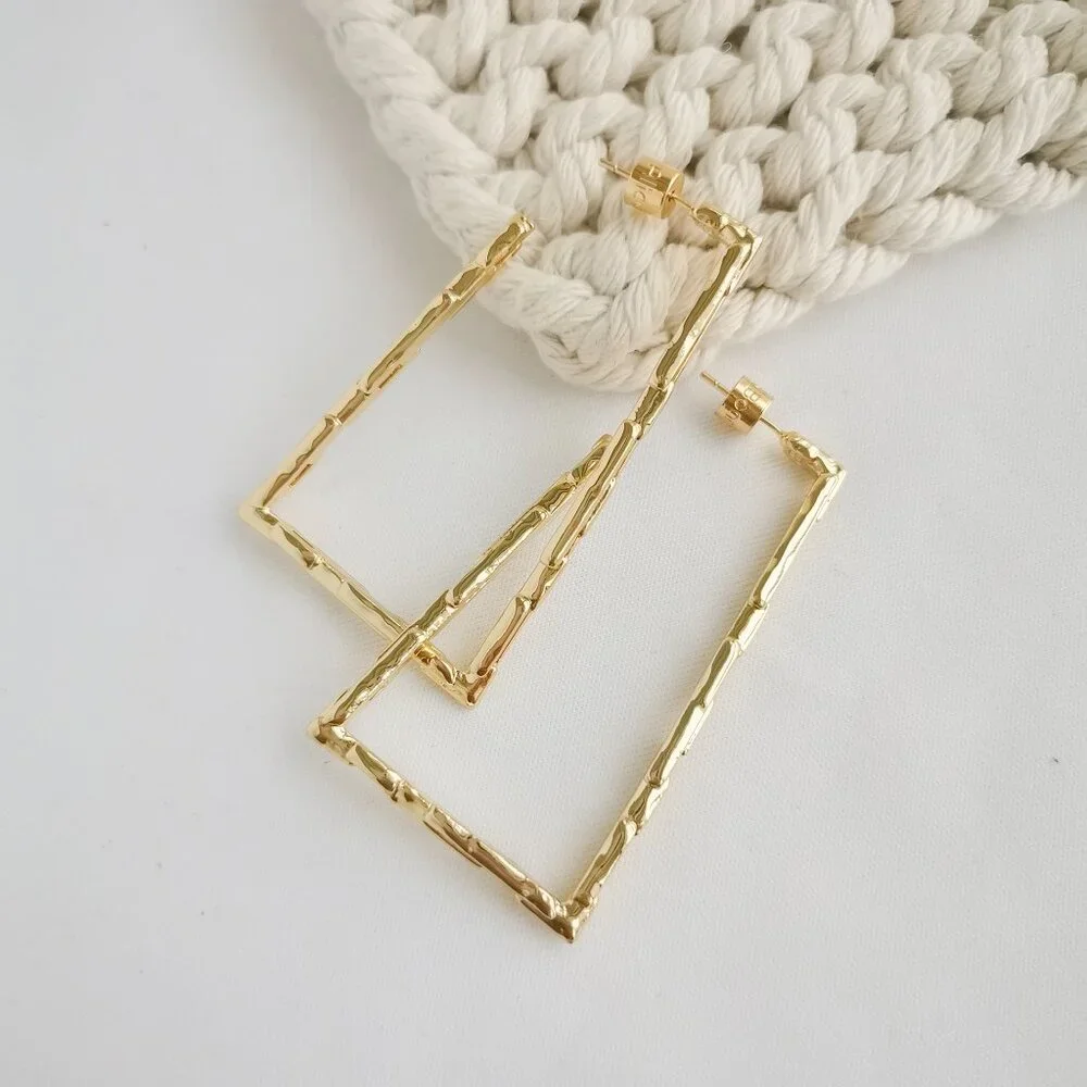 Authentic Alicia Bonnie Cora Gold Drop Earrings - Picture 3 of 3